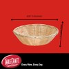 TableCraft Products C1175W Basket, Round, Natural, 8.5" x 2.25" (Pack