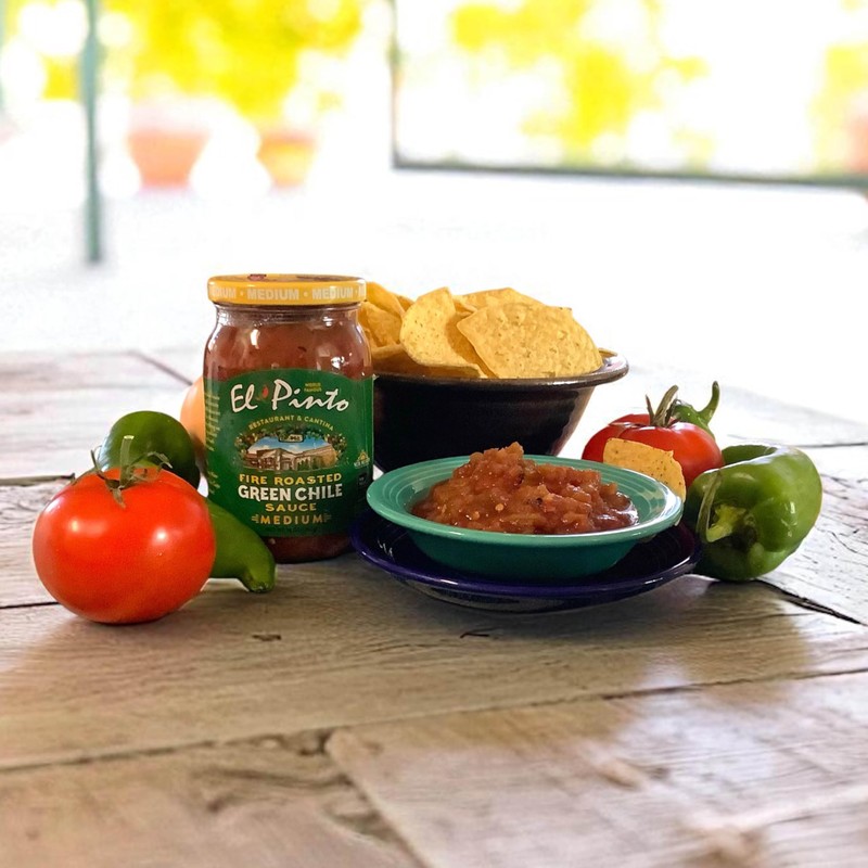 El Pinto Green Chile Sauce, Medium, 16 Ounce (Pack of