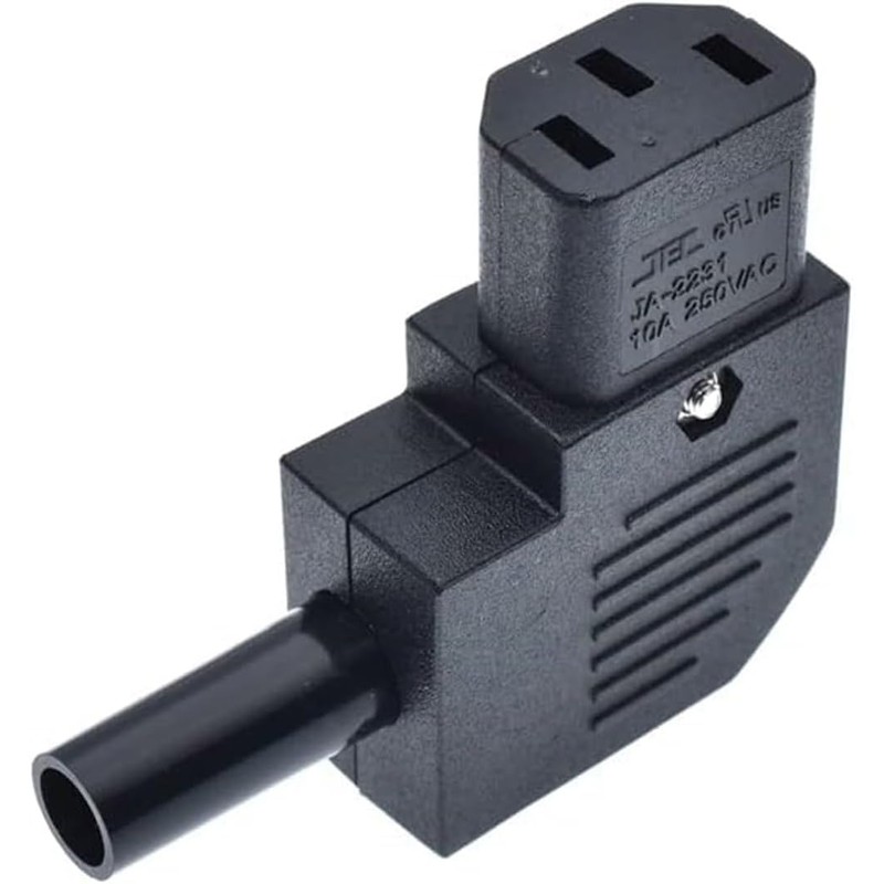 Toptekits IEC C13 Right Angle IEC Connector,IEC 320 C13 Female