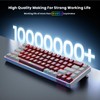 GEODMAER 65% Wireless Gaming Keyboard, LED Backlit Gaming Keyboard, 68