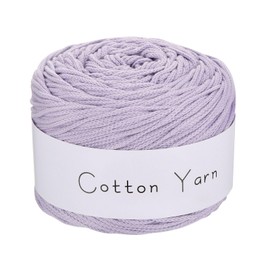MECCANIXITY 1 Skein Cotton Yarn, 100% Cotton Chunky Yarn for Hand Knitting, Blanket Yarn for Crocheting Each of 106g/3.74oz(Per Skein 150m/164 Yard)/Pink Purple