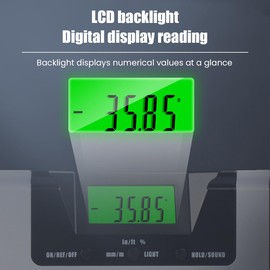 FLEXMAN Digital Level Ruler, 225mm Length Non Magnetic Aluminum Alloy Hand Operated Tools, Backlight Digital Display Smart Level for Equipment Installation