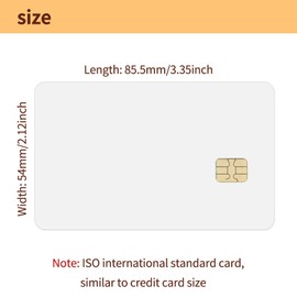 100 Pack - SLE4442 Chip Cards w/HiCo 5/16inch (8.4mm) 2 Track Mag Stripe