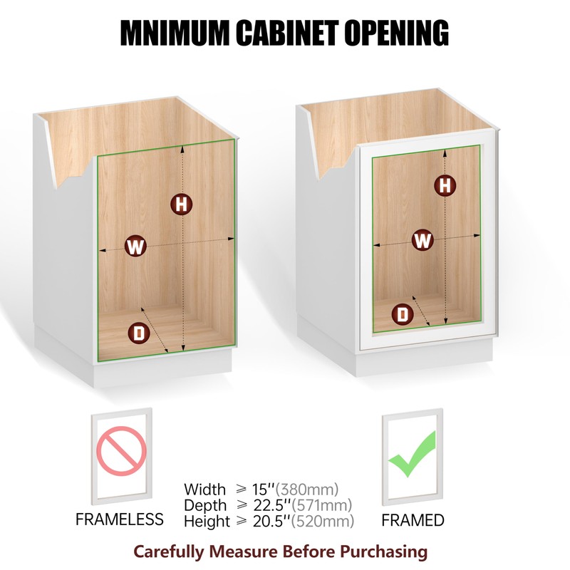 JOWBOOW Two-Tier Pull Out Cabinet Organizer (11" W x 21"