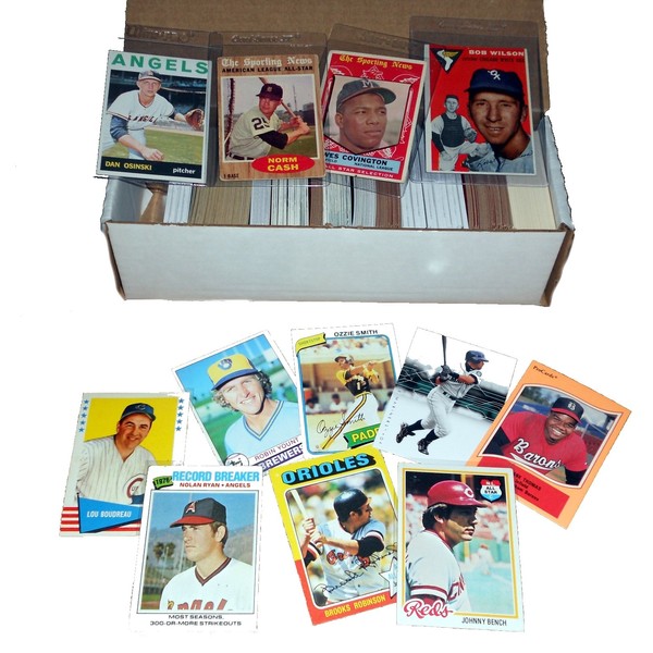 $75+ Baseball Card Collection- 500 Cards Incl. 1950s-60s-70s-80s Topps/Fleer/Bowman/Upper Deck/Donruss