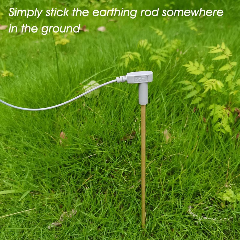 Brass Grounding Rod with 40ft Wire,Earthing Rod Great to Use