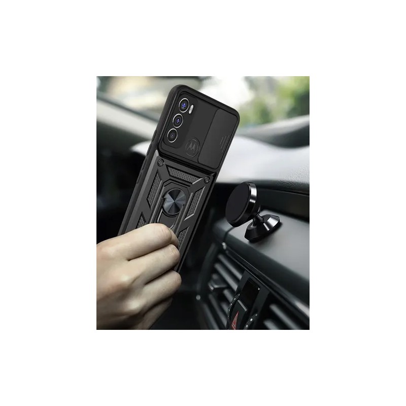 Funda Moto G60 Uso Rudo Antigolpes Tapa Cámara Deslizante Soporte