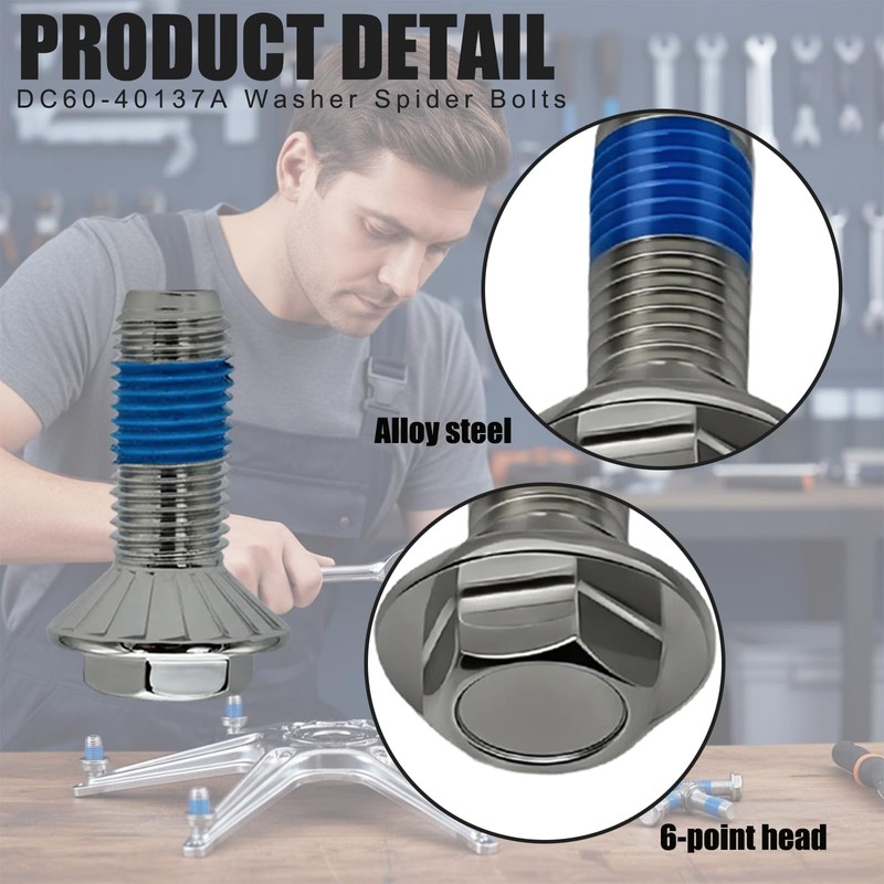 DC60-40137A Washer Spider Bolts, Epoxy-Coated, Compatible with, Replace AP4203183 2068605