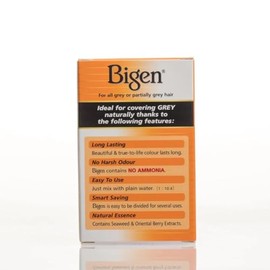Bigen - Coloración permanente en polvo para el cabello, castaño claro, 21 onzas