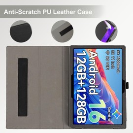 CONAPIKA Cover per Te CLAST P50T, Ultra Sottile Folio Magnetico Custodia Protettiva in PU Pelle Cover Multi-Angolo Regolabili Supporto Caso con Porta Penna e Cinturino da Polso,Azzurro Cielo