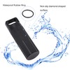 SHD Outdoor EDC Pill Box Container,Black Aluminum Alloy Single Chamber