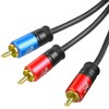 SHD RCA to 2RCA Subwoofer Cable Audio Cable 2RCA to