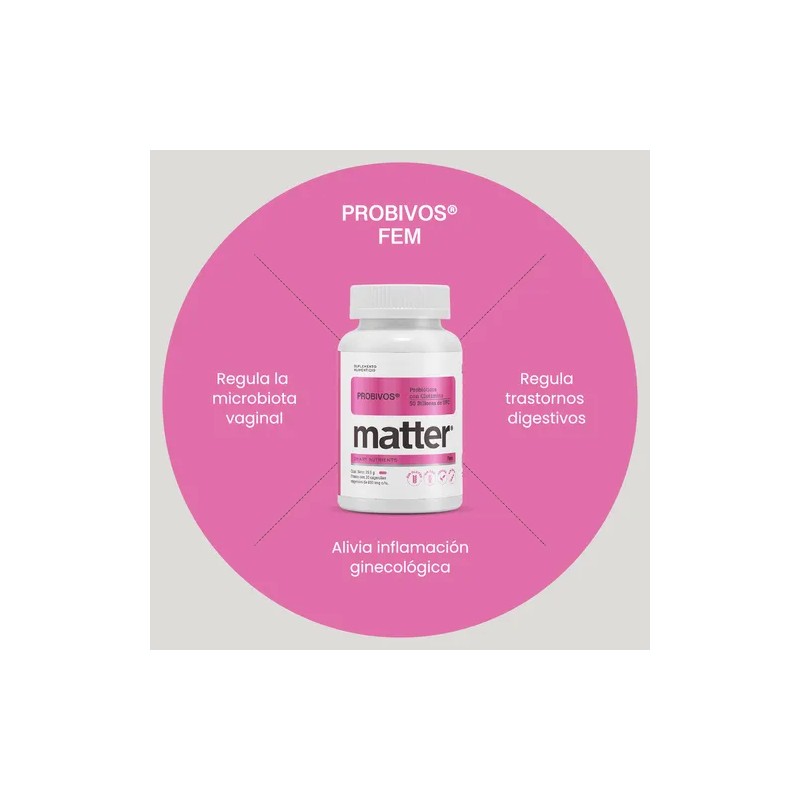 YOU MATTER - Probivos Fem, Probióticos para Mujeres, 30 Cápsulas