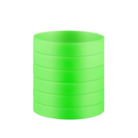 BRANDWINLITE Wholesale 6pcs/pack Single Color Silicone Wristbands Rubber Bracelets for Training,Parties,Events,Sports and for Office Supplies File