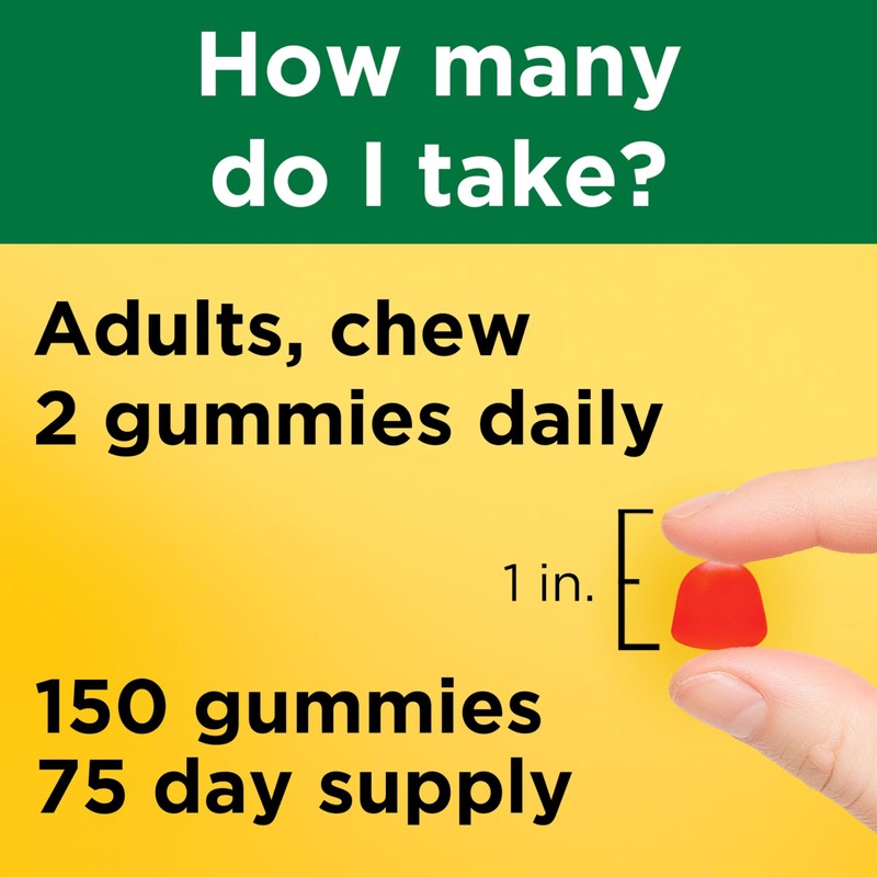 Nature Made Vitamin D3 5000 IU Per Serving Gummies Extra