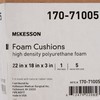 McKesson Foam Seat Cushion for Wheelchairs - Relieves Pressure Sore,