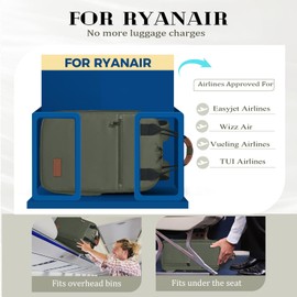 Designed for Ryanair Cabin Bags 40x20x25 Underseat Hand Luggage Bag Carry on Travel Backpack Cabin Size Under Seat Cabin Bag for women