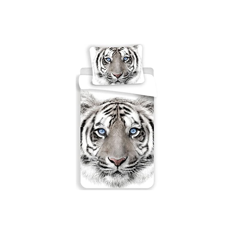 Tiger Blanc Bed Linen 100% Cotton 140 x 200 cm