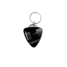 4R Quattroerre.it Motorcycle Kawasaki Crest Keyring (Silver), Silver / black
