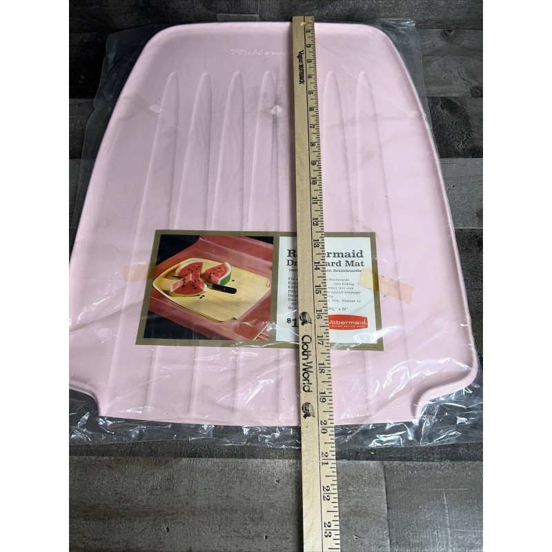 Rubbermaid Vintage Rubbermaid Kitchen Drainboard Mat Pink No. AO-1142 NOS