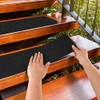 MBIGM 12-Pack 6" X 30" Pre-Cut Stair Treads 80 Grit Non-Slip Outdoor Grip Tape Black Heavy Duty Anti Slip Traction Adhesive Strips for Staircase, Skateboard, Deck