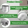 ISDVBUY 2 Pack 304 Stainless Steel Elbow, 90 Degree Pipe