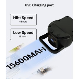 BEESTAR Rechargeable Floor Fan, 12-Speed Battery Operated, 15600mAh, 48-Hour Runtime, 360° Tilt, Metal Blade (16 INCH)