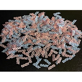 LGT White and Pink Baby Shower Confetti It's A Girl Table Decoration Sprinkles