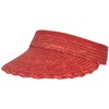 Seeberger Women's Straw Sign Velcro (One Size), darkred
