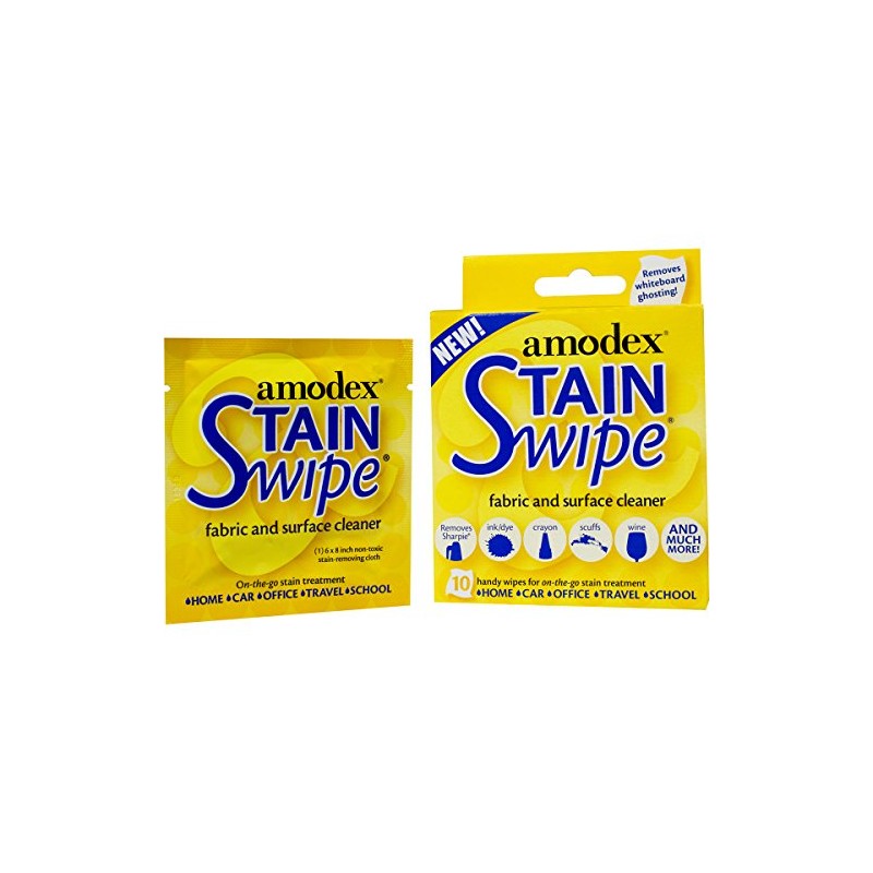 Amodex Products 10029 Stain Swipe Surface Cleaner Towelettes 10/Pkg