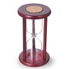 Empty Hourglass Sand Timer, Wooden Frame Without Sand