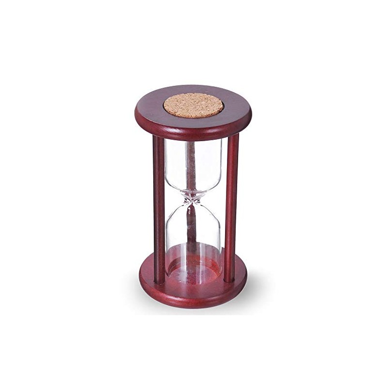 Empty Hourglass Sand Timer, Wooden Frame Without Sand