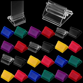 24Pcs Plastic Game Card Stands, Multi-Color Game Card Holder Board Game Pieces Stands DIY Game Card Stands for Board Game Markers Party Favor