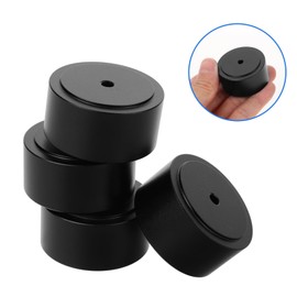 KOMBIUDA 4pcs Aluminum Alloy Speaker Cabinet Feet Pads Amplifier Protective Feet for Vibration Dampening Speaker Accessory for HiFi Sound Isolation Slip Design