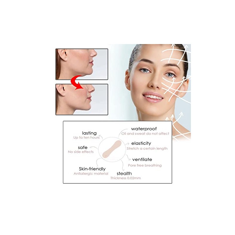Kit Invisible De Levantamiento De Cinta Facial De 100 Piezas