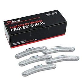 CKAuto P Style 2.75oz, P275, Lead Clip on Wheel Weights, Uncoated, 20Pcs/Box