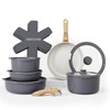 Country Kitchen Cookware Set with Removable Handle, Oven & RV