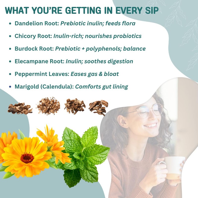 Probiotic Support Herbal Tea – Gut Balance & Digestive Comfort