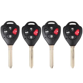 ECCPP HYQ12BBY Keyless Entry Remote Car Key Fob Replacement for 2010 Fit for Toyota 4Runner 2.7L 2010-2012 Fit for Toyota 4Runner 4.0L 4 Buttons Pack of 4