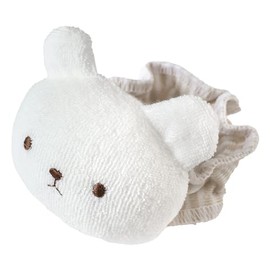 Hiorie Pile Rattle with Bell Included, Made in Japan, Polar Bear List Type