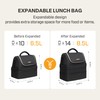 Everfun Womens Lunch Box Two Compartments Insulated Lunch Tote Bag