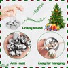 MCPINKY 300PCS Jingle Bells Bulk, Craft Bells 1 Inch Silver