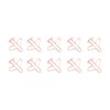 100Pcs Airplane Shaped Paper Clips Metal Lightweight Multipurpose Cute Shaped