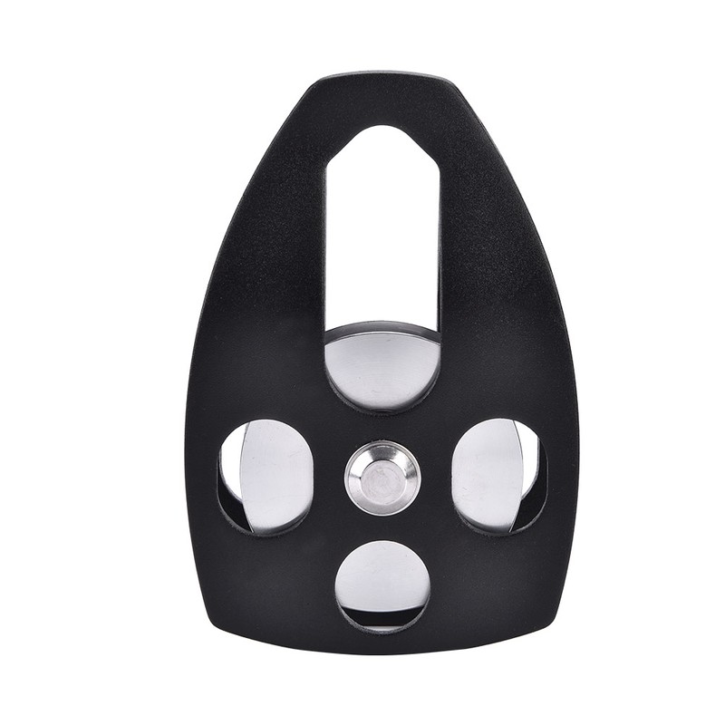 Outdoors Climbing 32KN Rescue Pulley Single Sheave with Swing Plate