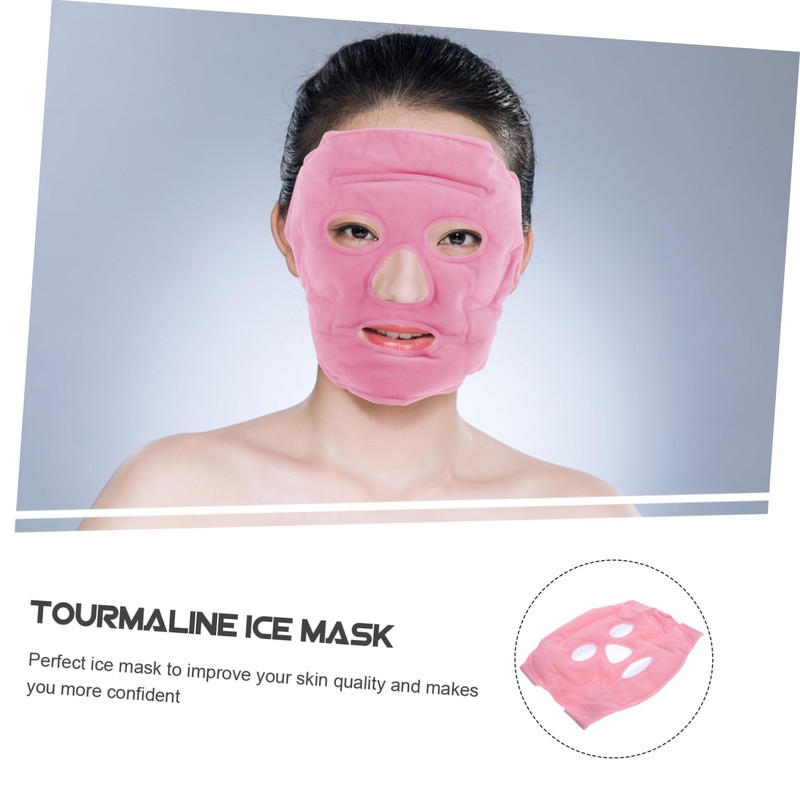 ORFOFE Mask Ice Pack Slimming Tourmaline Magnetism for Acupoint Stimulation