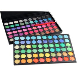 Eyeshadow Palette 120 Colours Vanity Case with Make-Up - Colourful Eyeshadow Palette Makeup Set Women Makeup Sets Matte Eyeshadow Palette for Professional and Daily Use