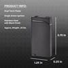 Visol Vista Butane Torch Lighter Double Flame Refillable Gas Lighter,