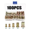 generic . 100 Tuercas De Remache De Acero Al Carbono