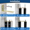 2 Pack 6" Slide Gate Guide Roller with L-Bracket Universal