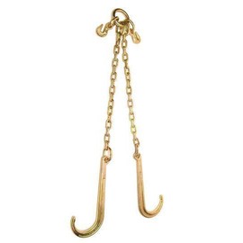 All-Grip / WS G70 15" J-Hook V-Bridle 24" WRECKER TOW TRUCK Rollback Car Carrier Tow Chain